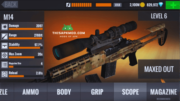 Sniper 3D gun shooting coins hack
